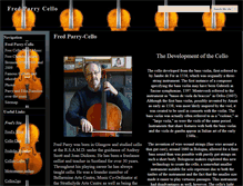 Tablet Screenshot of cello.fredparry.net